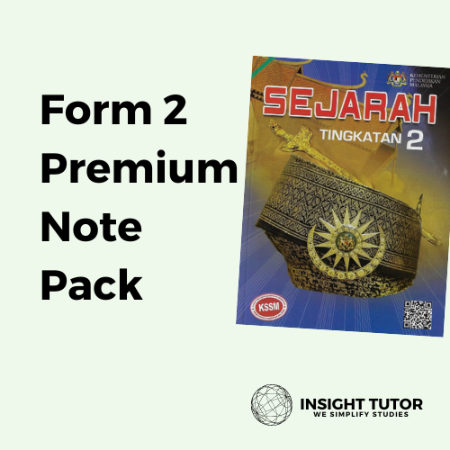 Tingkatan 2 Premium Sejarah Note Pack