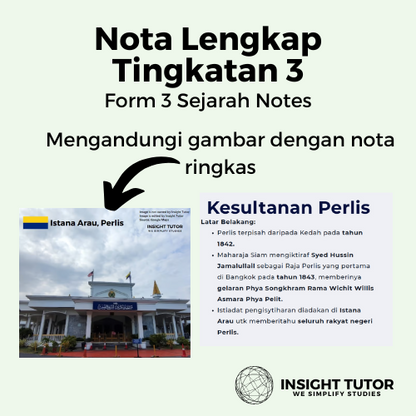 Tingkatan 3 Premium Sejarah Note Pack
