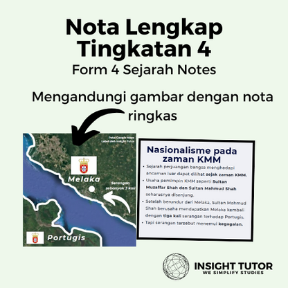 Tingkatan 4 Premium Sejarah Note Pack